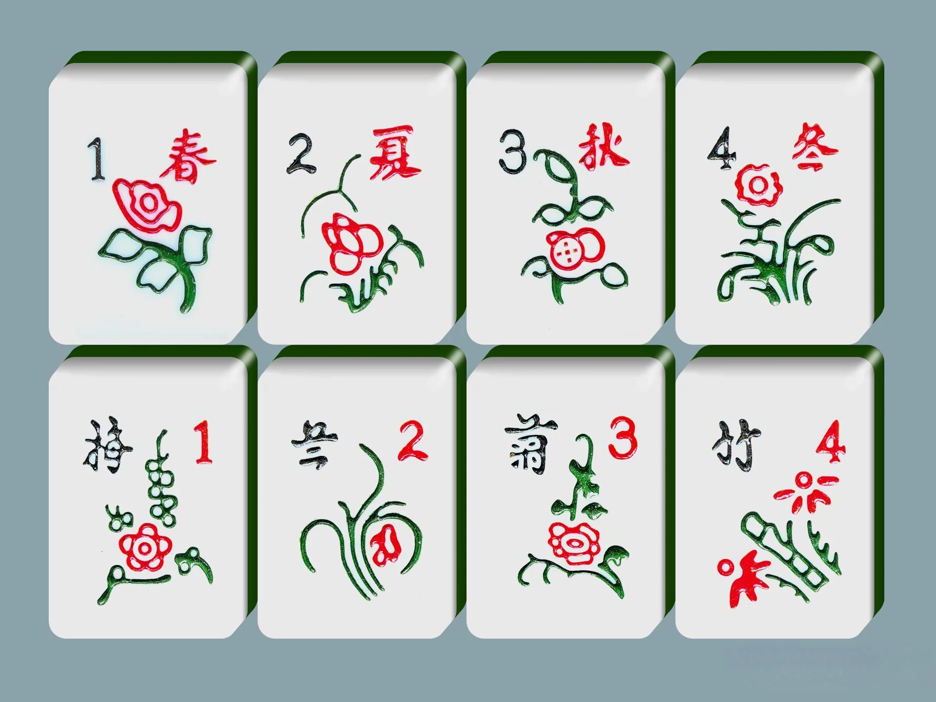 中国传统麻将游戏